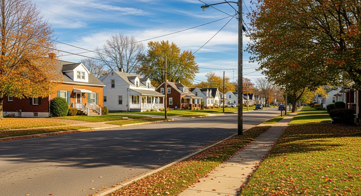 Sellersburg Indiana neighborhood street for Kentuckiana Moving service-area planning
