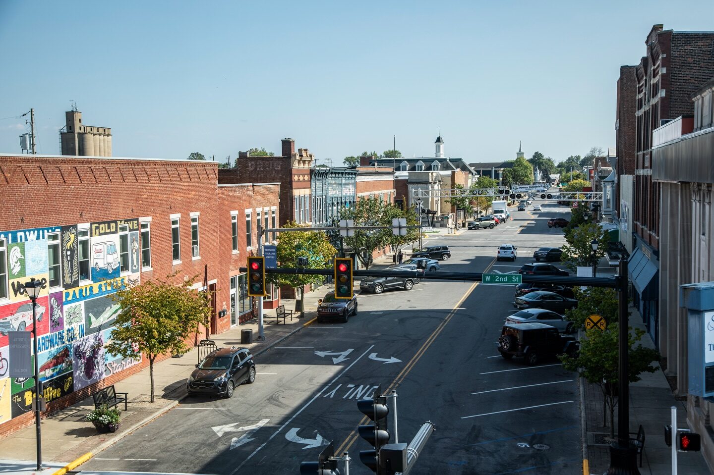 Seymour Indiana downtown street for Kentuckiana Moving service-area planning